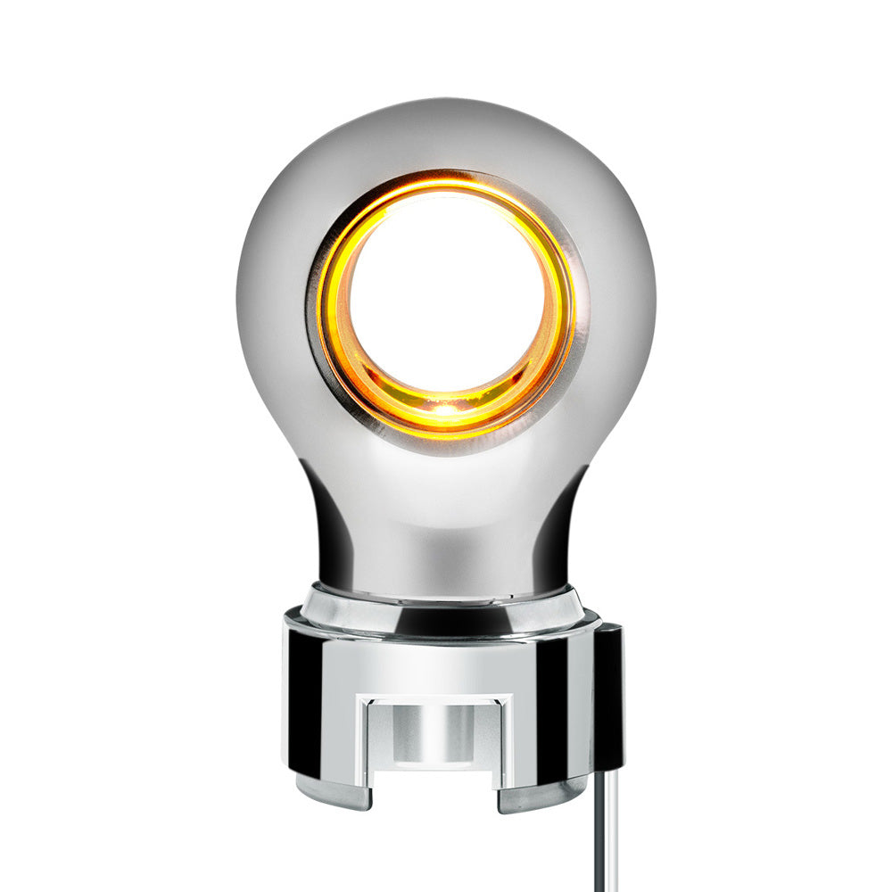 Chrome Charlotte Gearshift Knob with LED for 9/10 Speed Adapters