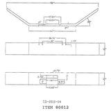 Freightliner FLC 120 12" Texas Square Bumper