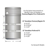 Kenworth Donaldson Preferred Fit 15" Blank Rear Air Cleaner Light Bars