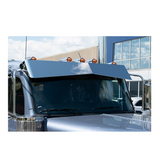 Peterbilt 589 Low Roof 13.5" Straight Top Bowtie Visor