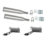 68" 430 Stainless Steel Half Tandem Fenders with Mounting Kit