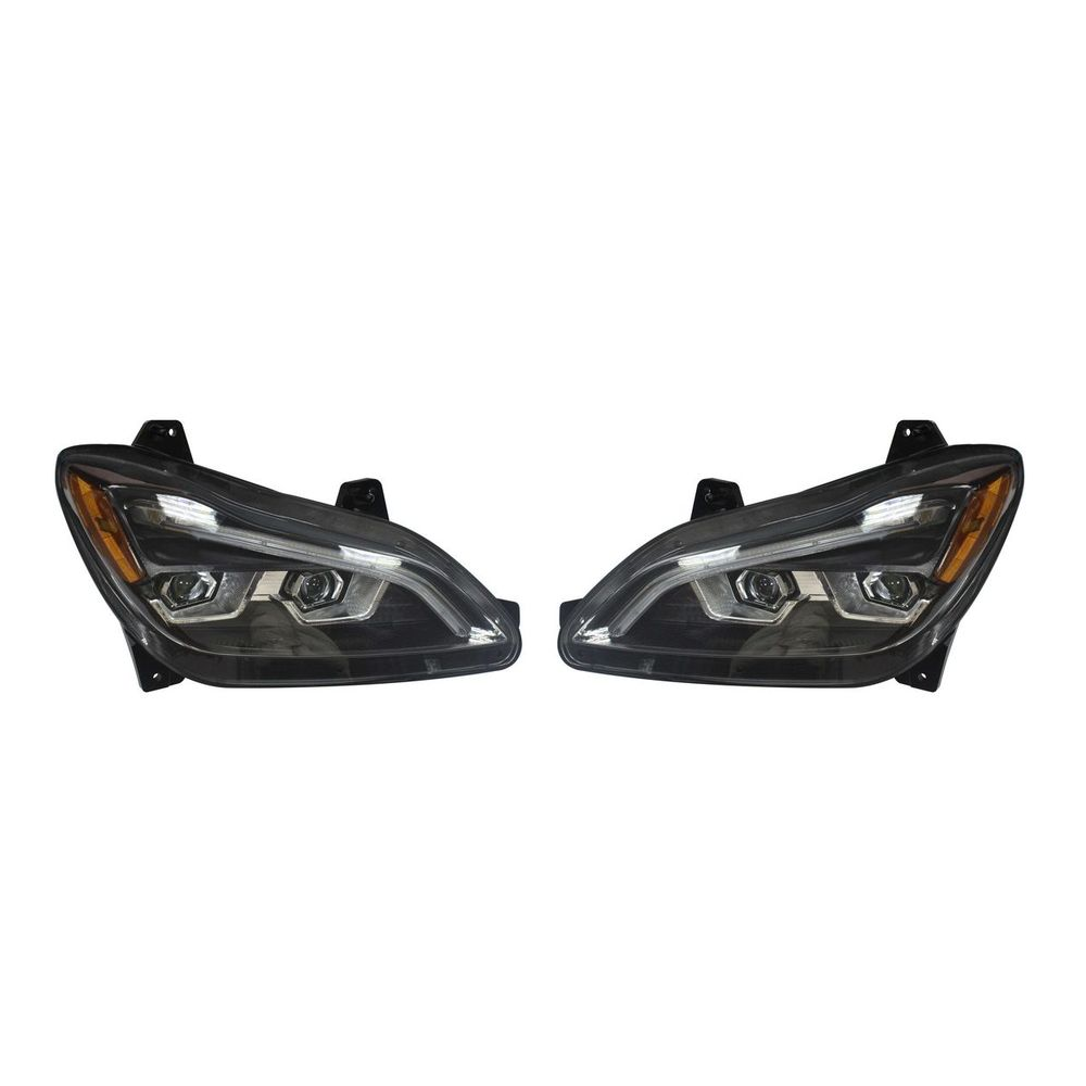 Kenworth T680 2022+ Blackout Headlight With Sequential Turn Signal