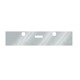 2002-2007 Freightliner Classic 1200 20" Chrome Bumper with Tow and Step Cutout