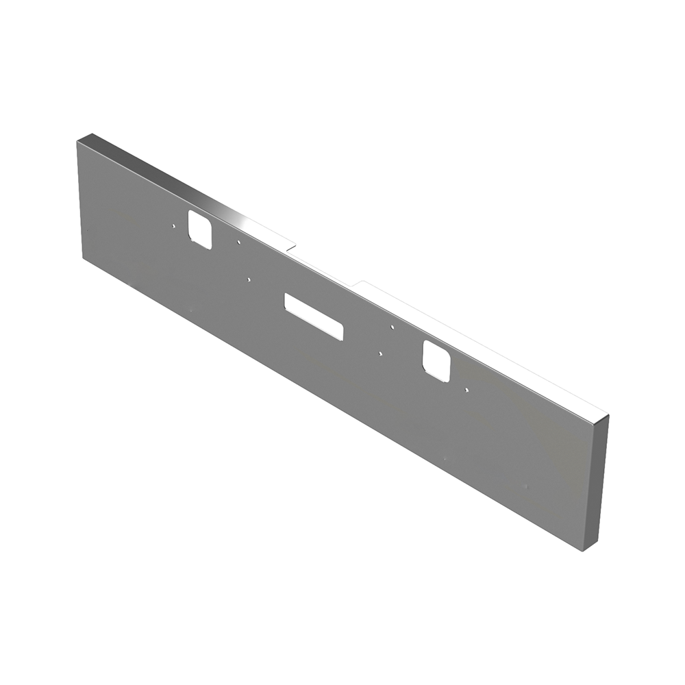 2002-2007 Freightliner Classic 1200 20" Chrome Bumper with Tow and Step Cutout