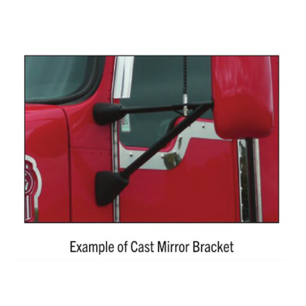 Kenworth Curved Windshield 13" Blind Mount Visor with Bulls-eye LED