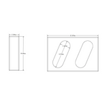 Double Angle Steel Oval Light Box