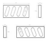 Four Angled Oval Light Box Bracket