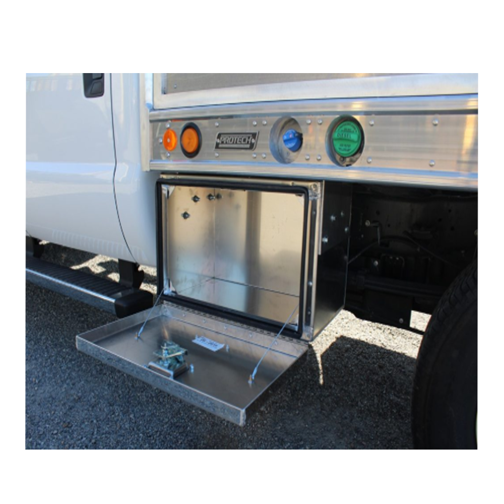 Aluminum 24" X 24" X 72" Drop Door Tool Box