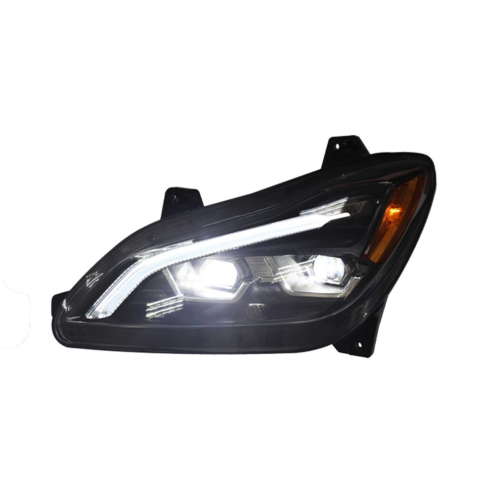 Kenworth T680 2022+ Blackout Headlight With Sequential Turn Signal