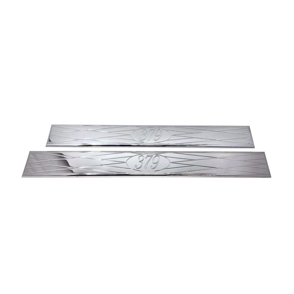 Peterbilt 2006+ Door To Floor Chrome Plated Sill With 379 Oval Design