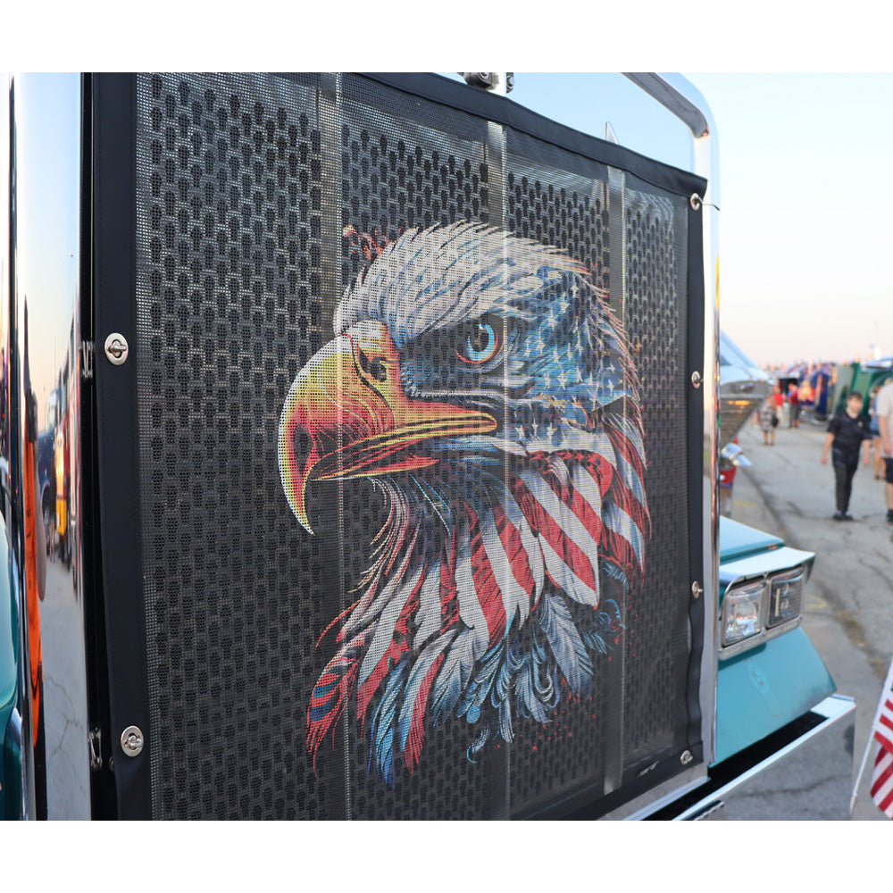 American Flag Eagle Bugscreen