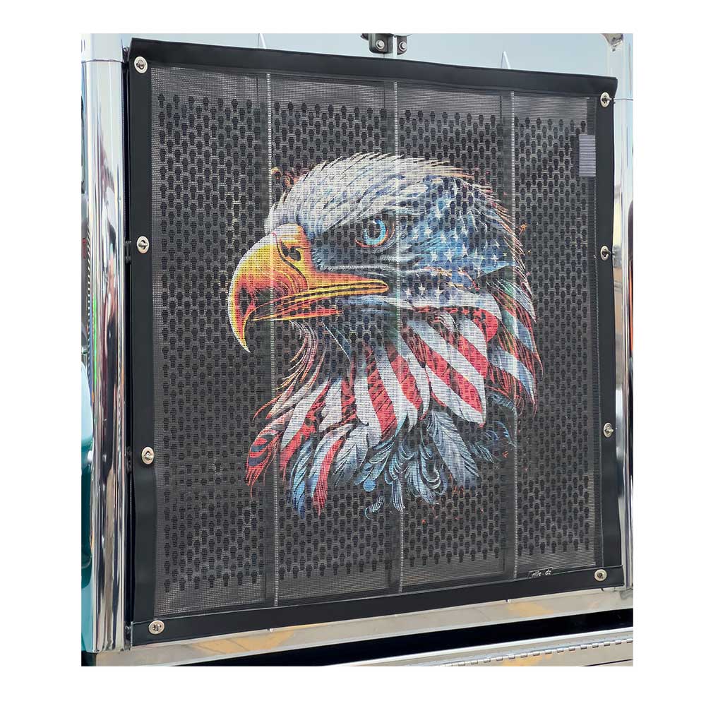 American Flag Eagle Bugscreen