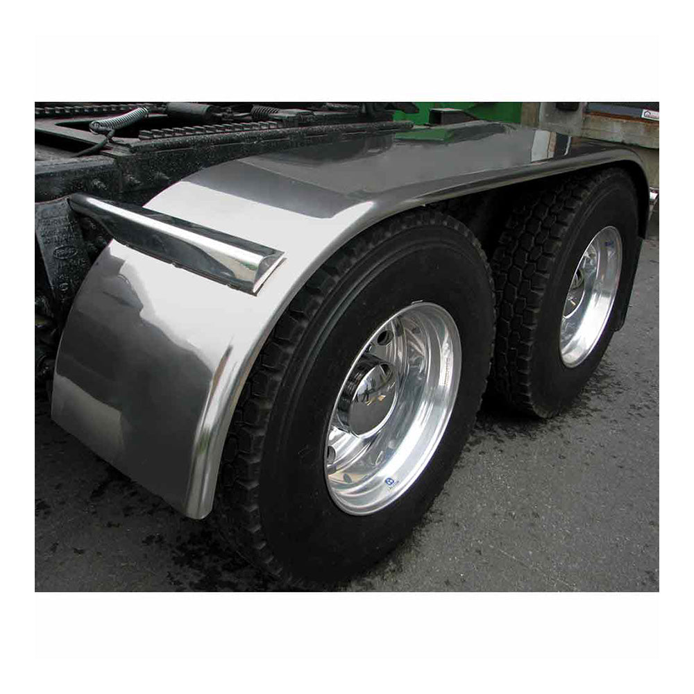 120" Mirror Shine 16 Gauge Stainless Steel Full Fenders