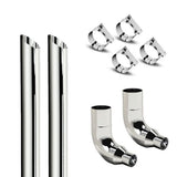 Freightliner 6-5" 96"L Slash Cut Exhaust Kit