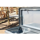 70"L x 16"D x 20"W Full-Size Pickup Truck Crossbody Box - Gloss Aluminum Finish