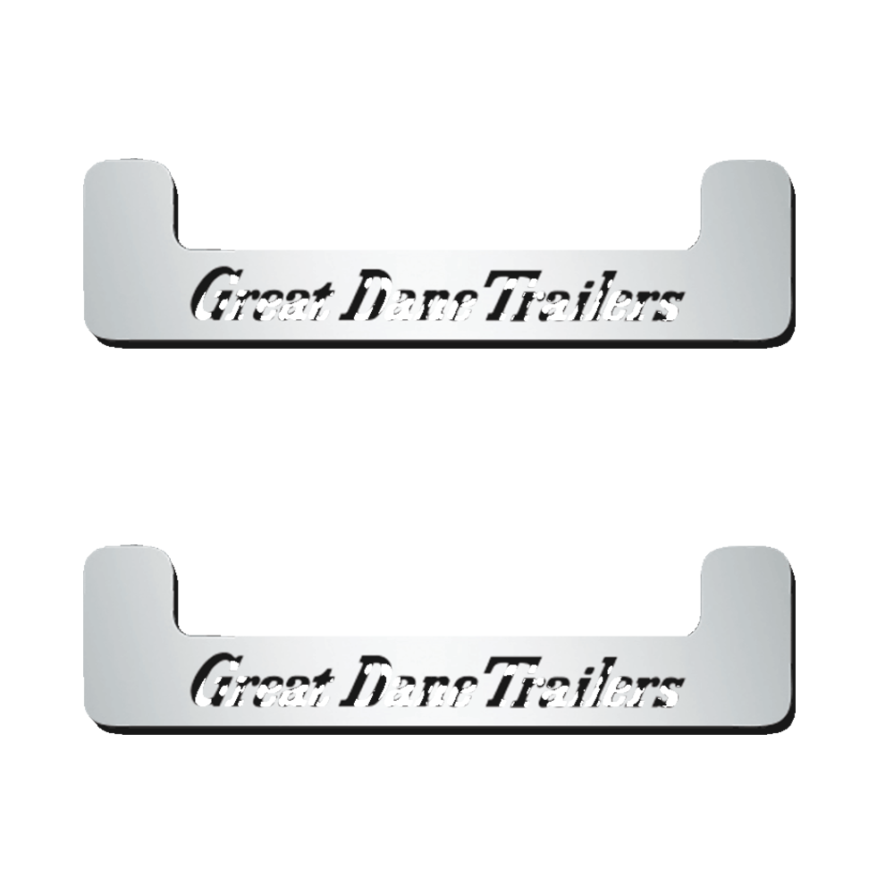 24" Great Dane Cut Out Stainless Steel Bottom Mud Flap Weight (PR)