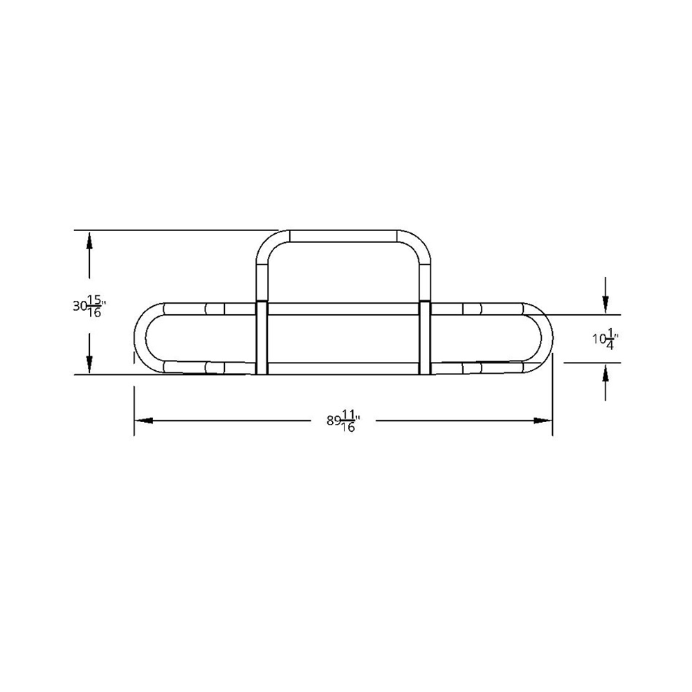 HighwayShield I30 SS Grille Guard, Bracket Kit for 2003-2017 Volvo VNL