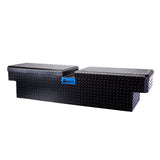 16" x 26" x 70" Full-Size Truck Black Textured Aluminum Gullwing Toolbox