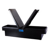 16" x 20" x 60" Mid-Size Truck Black Textured Aluminum Gullwing Extra Deep Toolbox