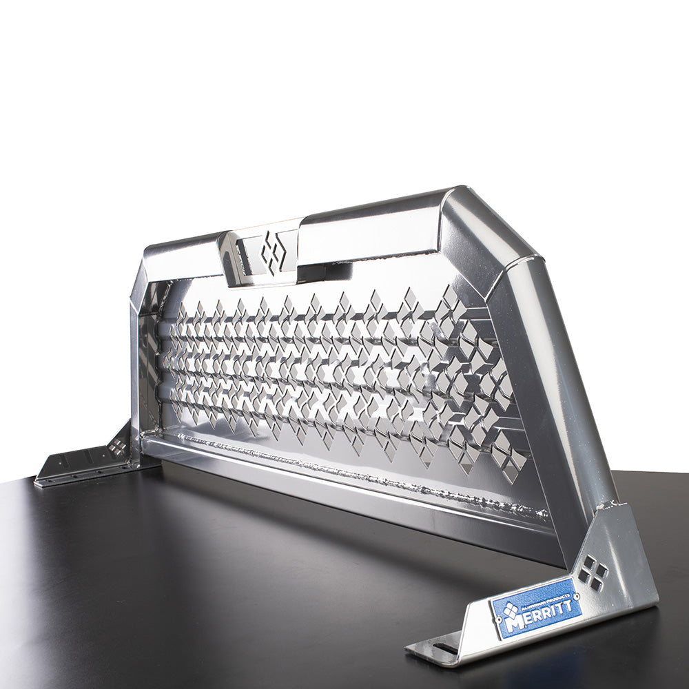 23x73 Merritt Gloss Aluminum Cab High Punched Headache Rack