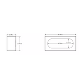 Aluminum Single Oval Light Box Bracket
