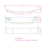 12" Peterbilt 536 & 537 (2021 and Newer) Set Forward Axle Chrome Bumper with Fog Light Cutouts