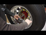 Twist & Lock Aero Wheel Covers, Polished Stainless for Dual Wheel Axles 4PK