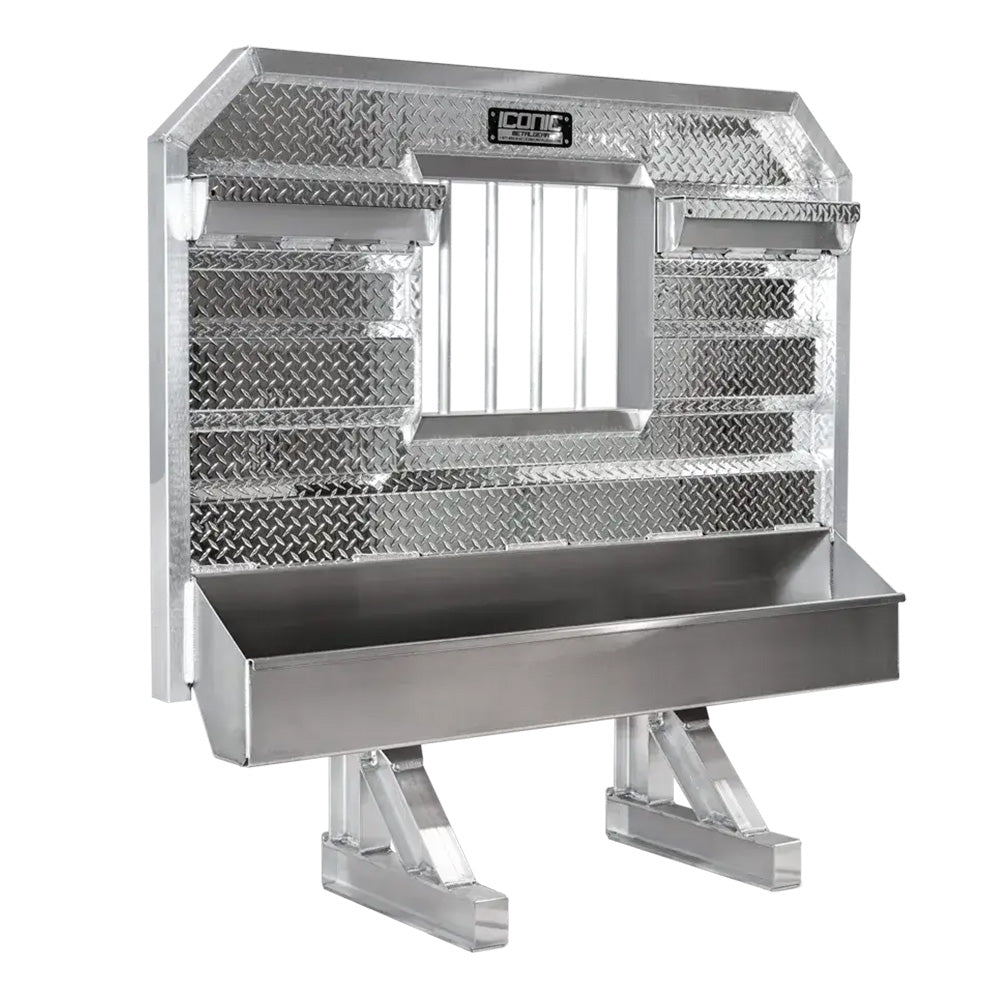 86" x 68" Cab Rack with Jail Window and Chain Tray