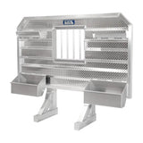 70" x 68" Cab Rack with Jail Window and Split Chain Trays