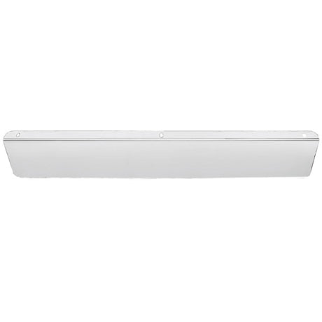 Solid mount permit panel 5" x 36" stainless steel