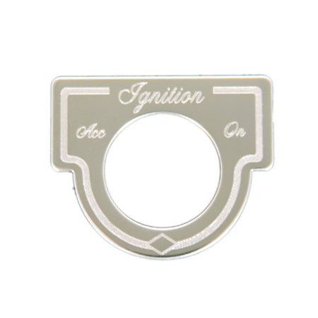 Peterbilt Stainless Steel Ignition Key Plate
