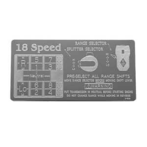 18 Speed (RTO) Shifter Plate