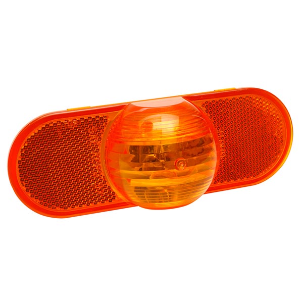 Amber Torsion Mount 3 Oval Side Turn Marker Light