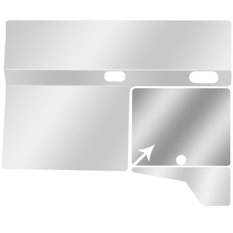 Peterbilt 1999 and older lower heater door trim for semi trucks