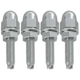 Chrome Acorn Fasteners 4PK
