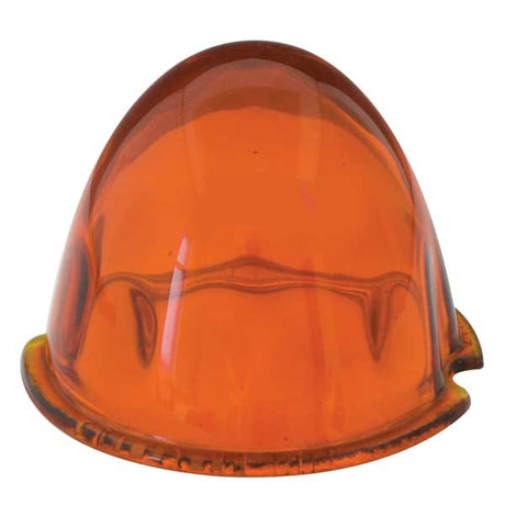 Dark amber regular glass lens