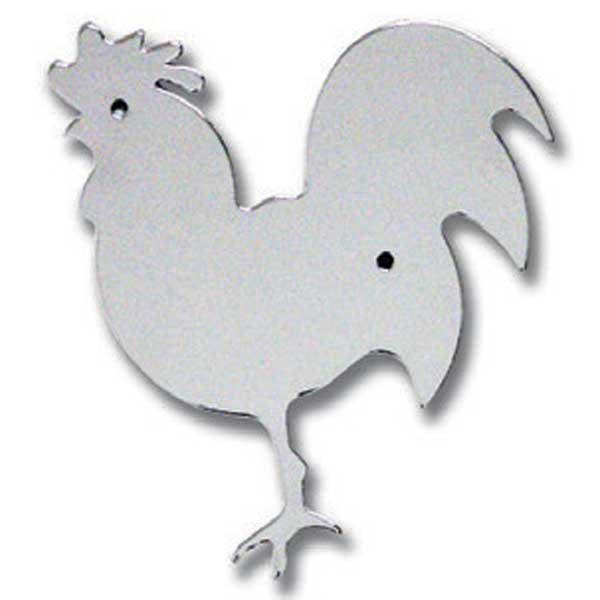 RH Chrome Medium Chicken Cut Out Stud Mount