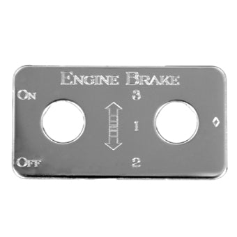 Kenworth B Dash Engine Brake Switch Plate