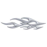 3D Chrome Flame Accents Tape Mount