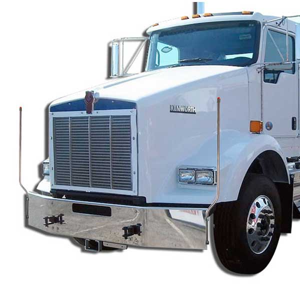 Stainless Steel LED Bumper Guides for Kenworth, Freightliner, Mack, Western Star