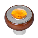 Large Wood Tractor/Trailer Air Valve Knobs with Jewel, Thread On