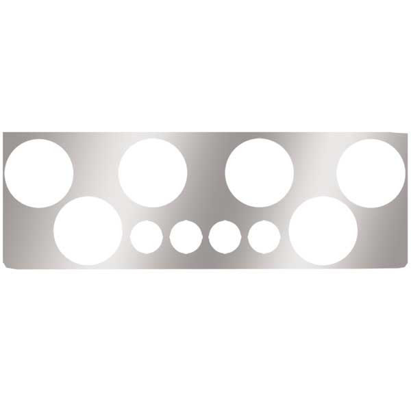 Stainless Steel Rear Center Panel with Six 4" and Four 2" Cutouts