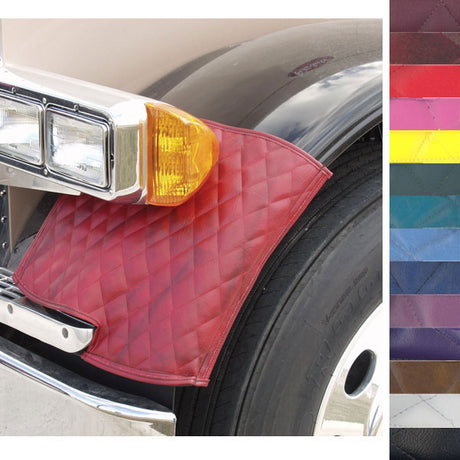 Kenworth quilted fender guards for semi trucks