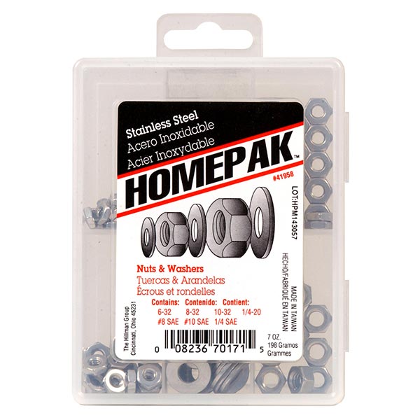 Stainless Steel Nuts and Washer Assortment