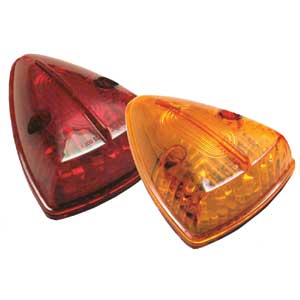 Triangle LED cab marker light, closer view