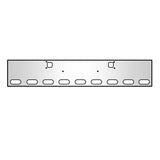 Kenworth W900L 18-Inch Chrome Boxed End Bumper