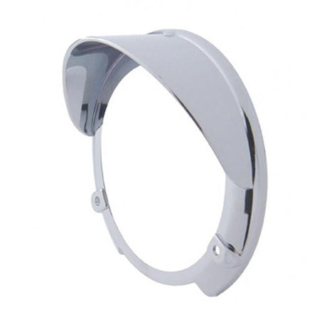 Round turn signal light bezel w/ visor