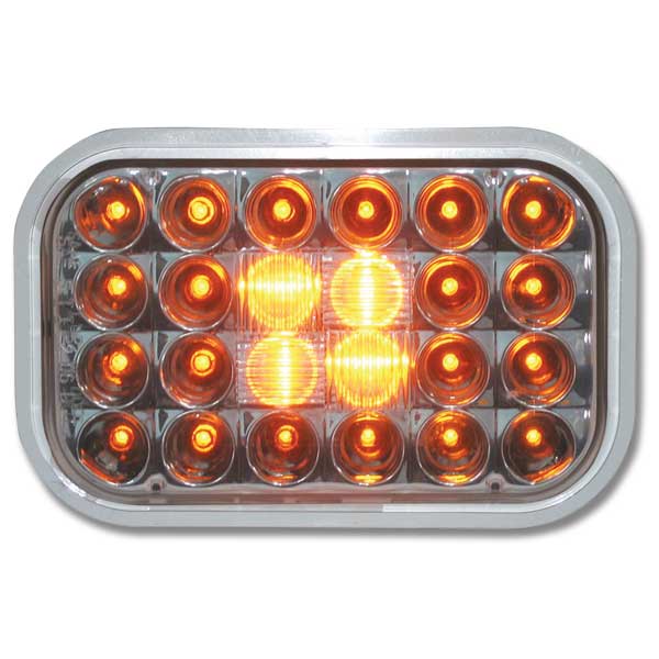 5-5/16" x 3-7/16" 24 LED Pearl Rectangular Light