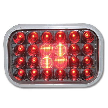 Another angle of 5-5/16" X 3-7/16" 24 LED pearl rectangular light