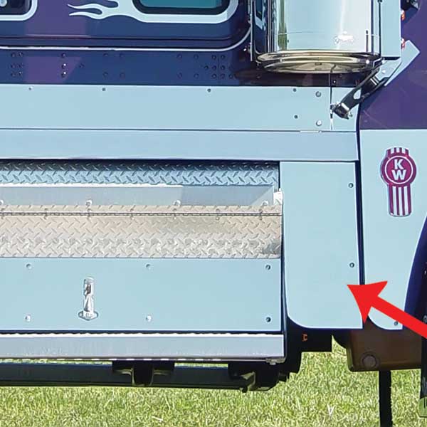 Kenworth W900L Blank Cowl Extensions